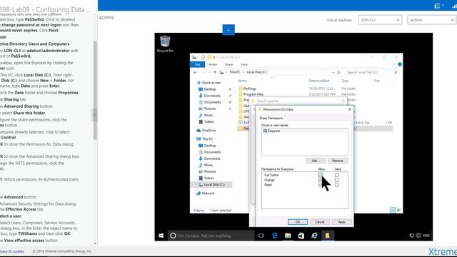 Exercise 8 1 Managing NTFS and Share Permissions смотреть онлайн
