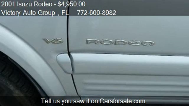 2001 Isuzu Rodeo LS 2WD 4dr SUV For Sale In Stuart, FL 34994