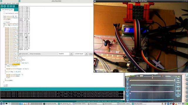ESP32 #39 : Keypad, wiring, oscilloscope, gpio, rows, columns, library, algorithm, analysis смотреть онлайн