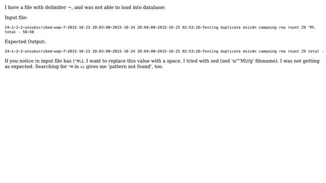 How to handle ^M in csv files by using sed & awk? (2 Solutions!!) смотреть онлайн