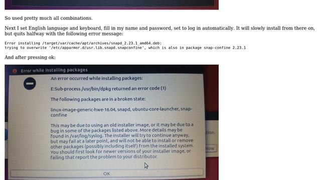 Ubuntu: Installation fails due to snapd trying to overwrite a package from snap-confine смотреть онлайн