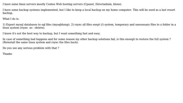 DevOps & SysAdmins: last resort linux backup (rsync) will this work? (2 Solutions!!) смотреть онлайн
