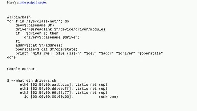 Unix: Linux: How to find the device driver used for a device? смотреть онлайн