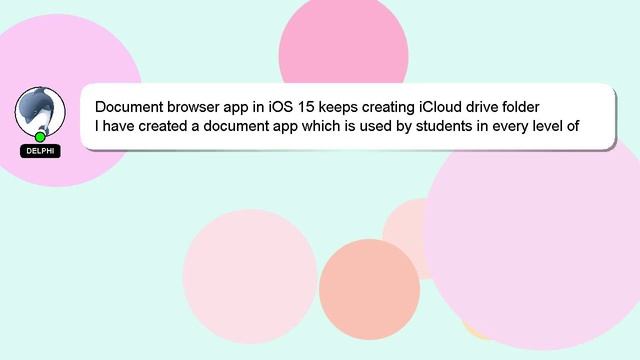Document browser app in iOS 15 keeps creating iCloud drive folder смотреть онлайн