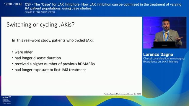 EULAR 2023 Symposium: The “Case” for JAK Inhibitors смотреть онлайн