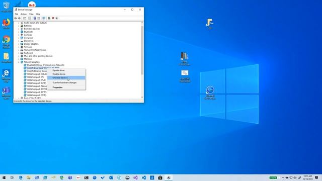 Uninstalling WiFi Adapter Windows 10 смотреть онлайн
