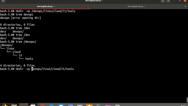 DevOps | Cloud 5. Создание каталогов Linux смотреть онлайн