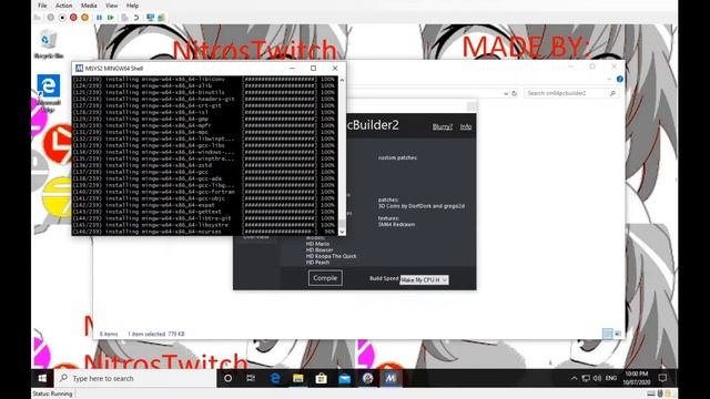 Compiling Super Mario 64 PC port with new sm64pcbuilder2 GUI смотреть онлайн