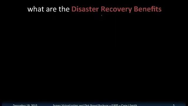 Server Virtualization and Disk Based Backups смотреть онлайн