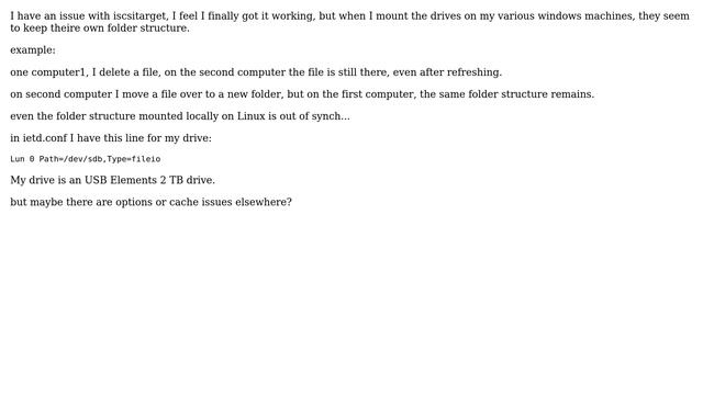 iscsitarget for linux, mounting on windows смотреть онлайн