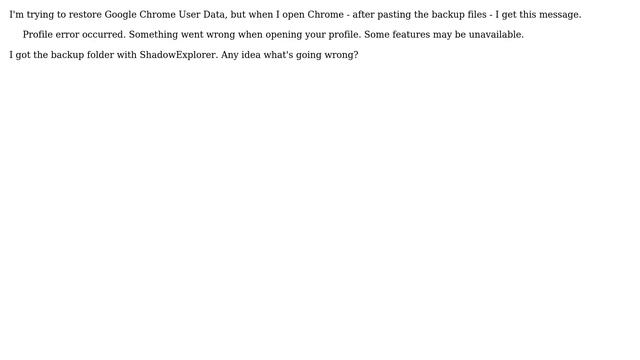 Unix & Linux: Trying to restore Google Chrome User Data смотреть онлайн