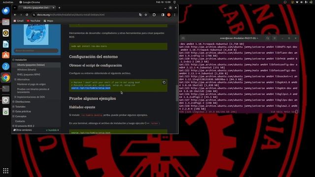 INSTALACION DE ROS2 HUMBLE EN UBUNTU 22.04 смотреть онлайн