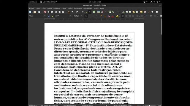 LibreOffice Writer com acessibilidade, abrindo documentos смотреть онлайн