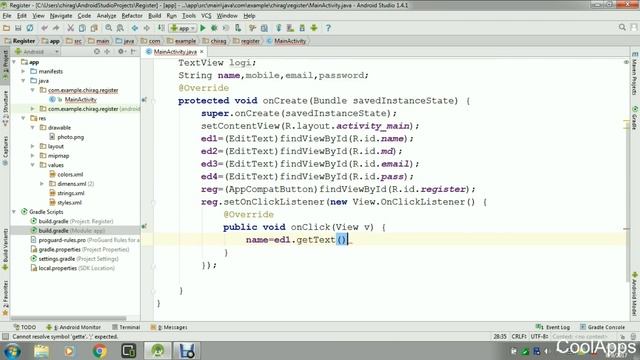 Android Tutorial for Beginners Registration And Login (With UI ) - PART 1 смотреть онлайн