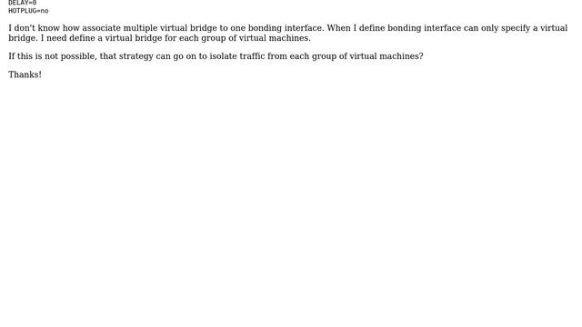Openvswitch: multiple virtual bridges over one bonding interface смотреть онлайн