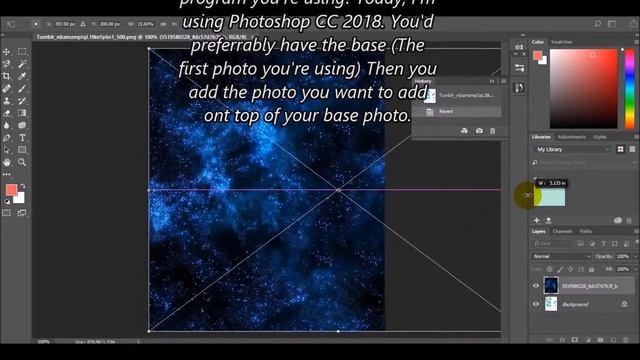 How to add a 'galaxy effect' to a photo смотреть онлайн