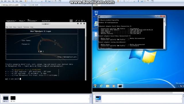 Attack windows from kali linux using coding Remote execute طريقة اختراق وندز بأستخدام كالي смотреть онлайн