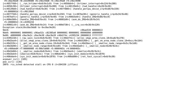 Unix & Linux: rcu_sched detected stall on CPU смотреть онлайн