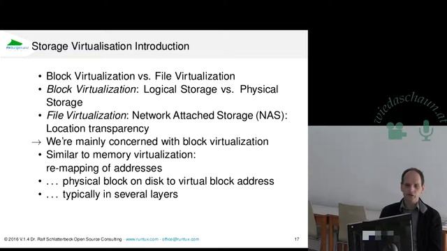 Vitualisierung 1 Memory Storage Dr. Ralf Schlatterbeck смотреть онлайн