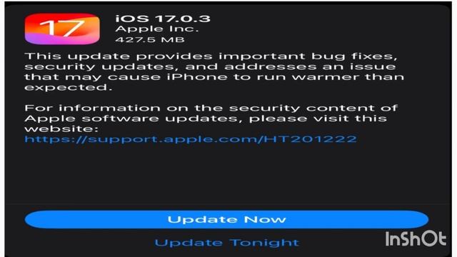 iPhone IOS 17.0.3 update смотреть онлайн