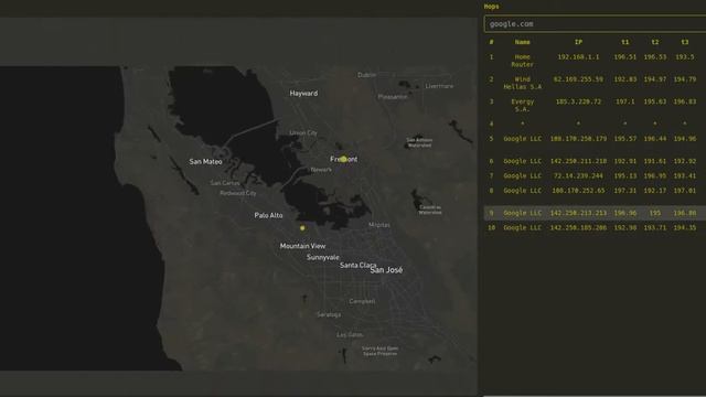Visual traceroute to google смотреть онлайн
