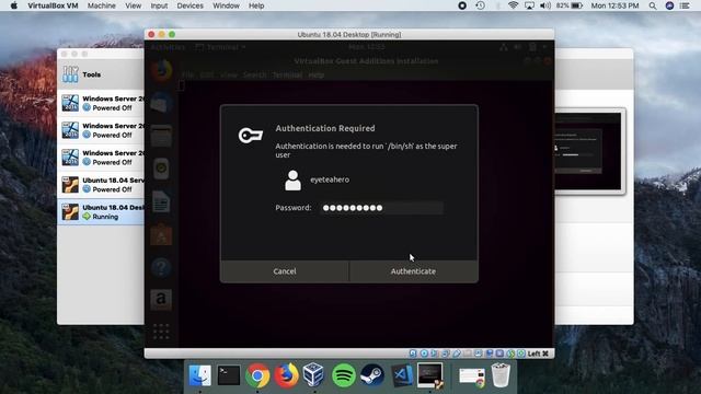 Install VirtualBox Guest Additions In Ubuntu VM смотреть онлайн