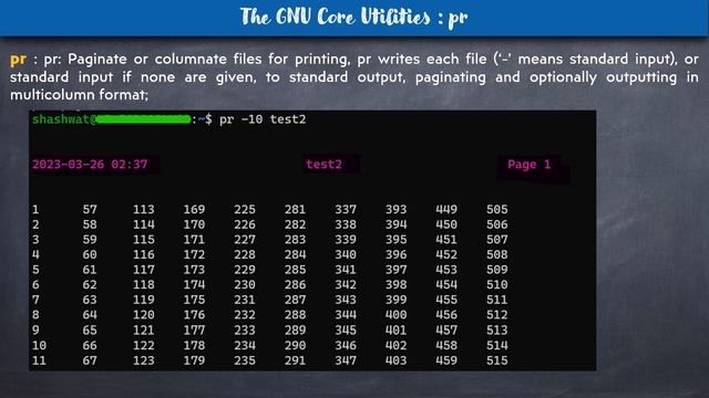 Learning Linux Series GNU Core commands or utilities Formatting file contents смотреть онлайн