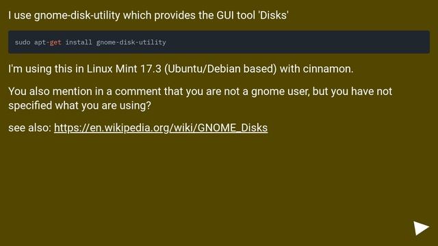 Is there any GUI tool to configure /etc/fstab? смотреть онлайн