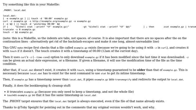 Unix & Linux: How can I use files from HTTP as prerequisites in GNU make? (2 Solutions!!) смотреть онлайн