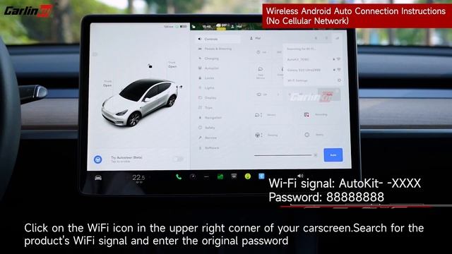 CarlinKit T2C | Tesla wireless Android Auto-Connection Tutorial (Bluetooth version) смотреть онлайн