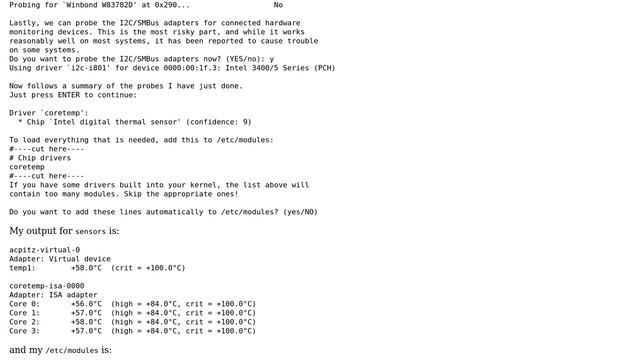 Unix & Linux: Can't get lm-sensors to ouput correctly or load ATI Radeon temp and fan смотреть онлайн