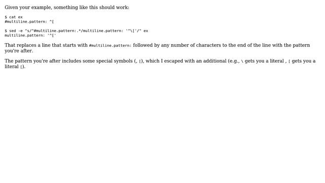 Unix & Linux: Sed Regexp Command not working (3 Solutions!!) смотреть онлайн