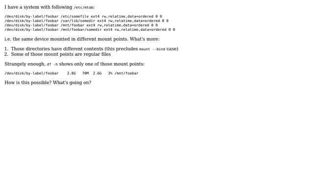 DevOps & SysAdmins: Linux: same device mounted on differences mount points смотреть онлайн