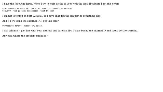 Raspberry Pi: Raspbian sftp error. Can't log in смотреть онлайн