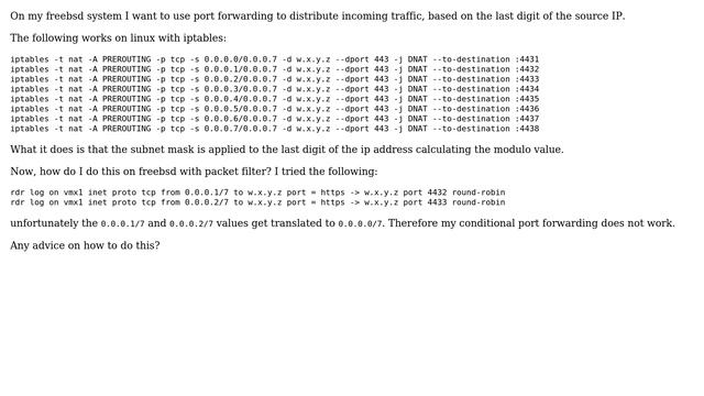 DevOps & SysAdmins: freebsd packet filter match last digit of IP address смотреть онлайн