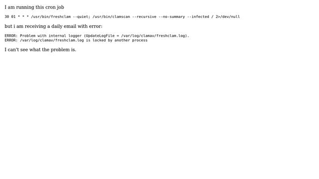 Clamav Error Internal Logger смотреть онлайн