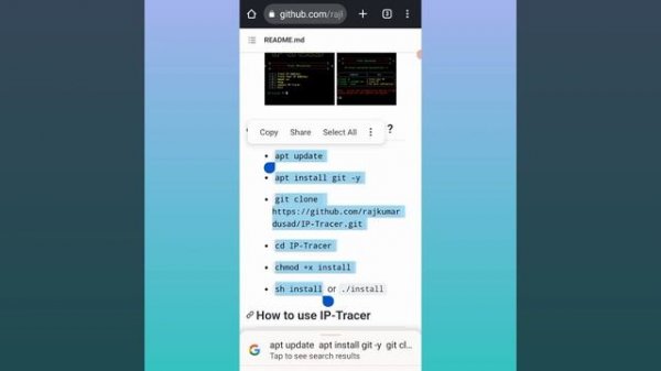 TERMUX LINUX script - How to identify any IP in the world on Android