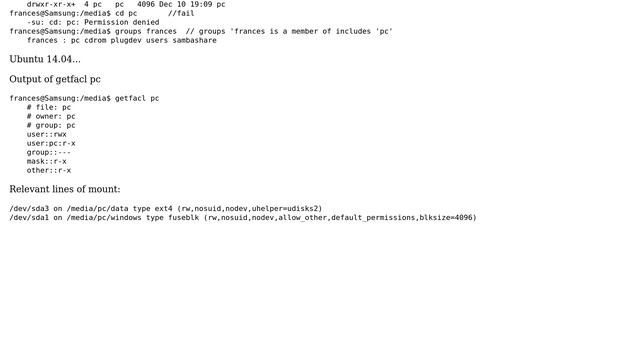 Linux user in group can't cd into directory with executable permission смотреть онлайн