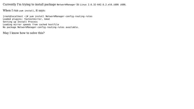 Unix & Linux: NetworkManager package unable to install смотреть онлайн