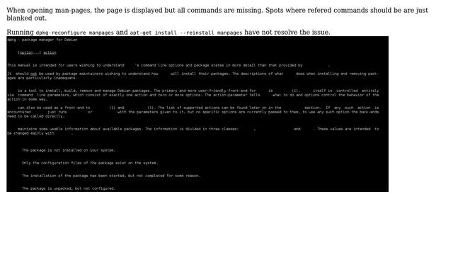 Unix & Linux: Commands missing in man-pages (blank spaces in manuals) смотреть онлайн