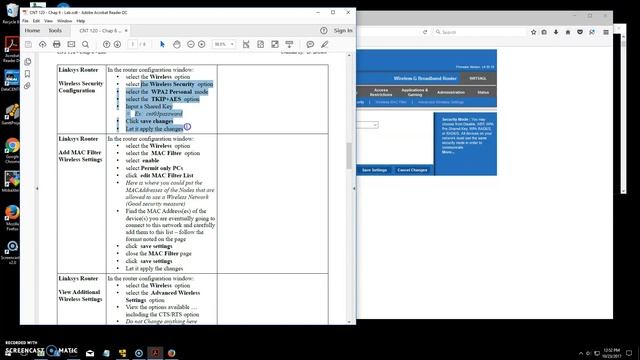 CNT120 1 Chap6Lab WLAN смотреть онлайн