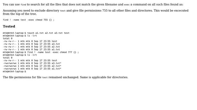 Can you change permission to all files except one directory in Linux? (6 Solutions!!) смотреть онлайн