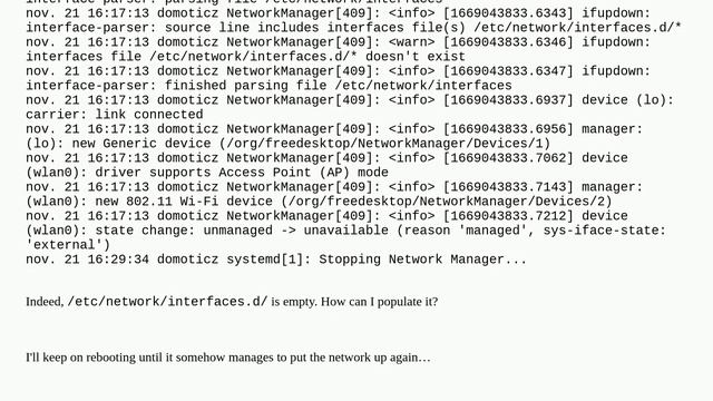 Raspberry Pi 3/Raspbian 11 : Network Manager not working properly смотреть онлайн