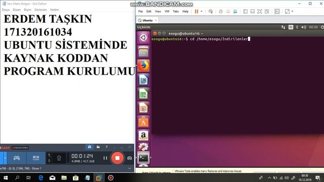 UBUNTU SİSTEMİNDE KAYNAK KODDAN PROGRAM YÜKLEME смотреть онлайн