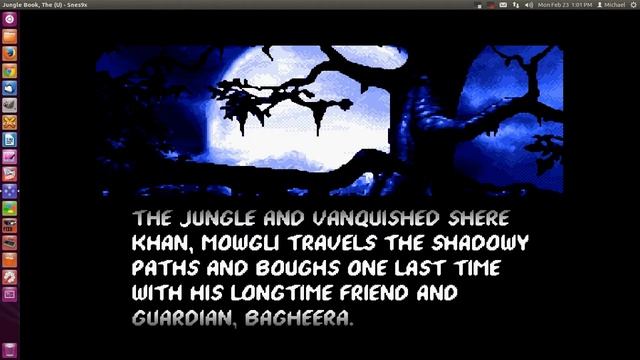 Jungle Book Ending. Snes9x emulator on Ubuntu Linux. смотреть онлайн