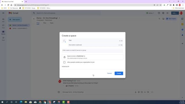 Hold separate conversations in Google Chat spaces with in-line threading смотреть онлайн
