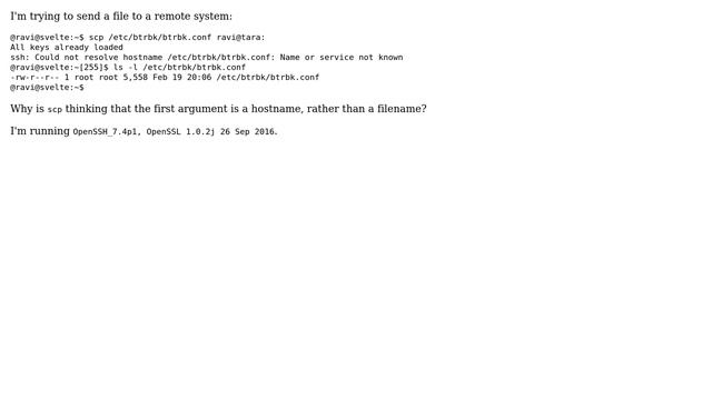 scp using ssh-ident confuses filename with hostname (2 Solutions!!) смотреть онлайн