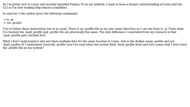 What is the difference between .profile and .bash_profile and why don't I have a .profile file... смотреть онлайн