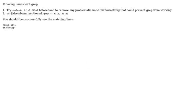Unix & Linux: Matching lines in two files (3 Solutions!!) смотреть онлайн