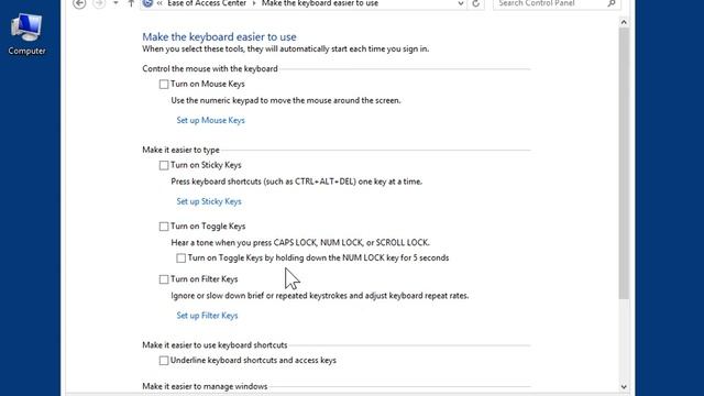 Windows 8.0 Professional - Understand Toggle Keys смотреть онлайн